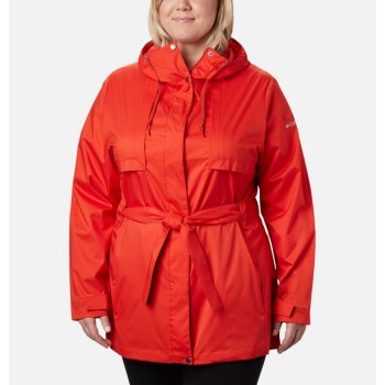 Columbia Pardon My Trench Rain Plus Size, Chamarras Naranjas Para Mujer | 316058-KEH